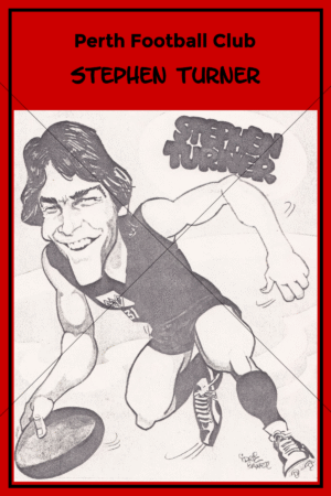 Stephen Turner Perth Football Club Caricature 6" x 4" Photo Print