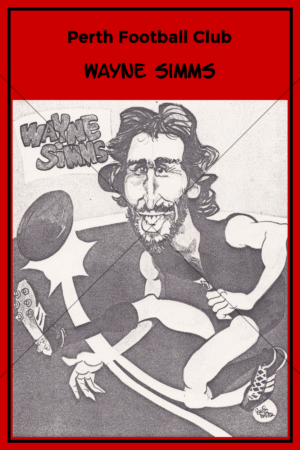 Wayne Simms Perth Football Club Caricature 6" x 4" Photo Print