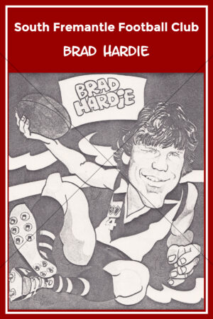 Brad Hardie South Fremantle Football Club Caricature 6" x 4" Photo Print