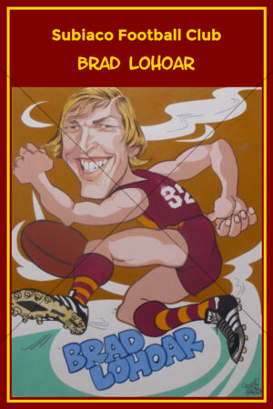 Brad Lohoar Subiaco Football Club Caricature 6" x 4" Photo Print