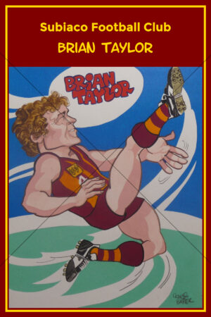 Brian Taylor Subiaco Football Club Caricature 6" x 4" Photo Print