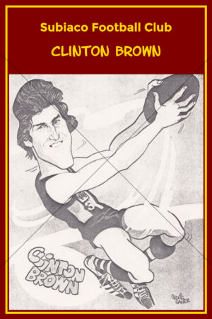 Clinton Brown Subiaco Football Club Caricature 6" x 4" Photo Print