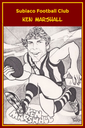 Ken Marshall Subiaco Football Club Caricature 6" x 4" Photo Print