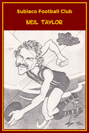 Neil Taylor Subiaco Football Club Caricature 6" x 4" Photo Print