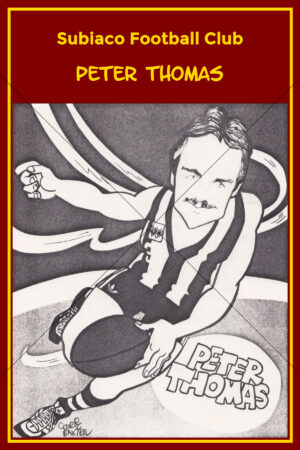 Peter Thomas Subiaco Football Club Caricature 6" x 4" Photo Print
