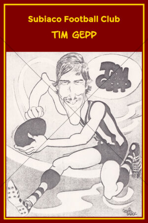 Tim Gepp Subiaco Football Club Caricature 6" x 4" Photo Print