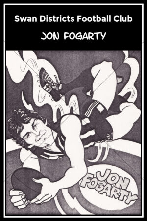 Jon Fogarty Swan Districts Football Club Caricature 6" x 4" Photo Print