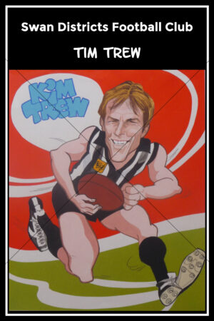 Tim Trew Swan Districts Caricature 6" x 4" Photo Print