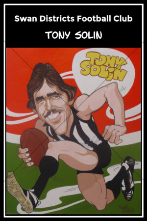 Tony Solin Swan Districts Caricature 6" x 4" Photo Print