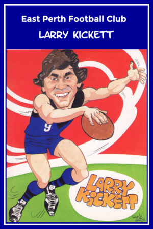 Larry Kickett East Perth Football Club Caricature 6" x 4" Photo Print