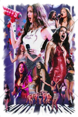 Olivia Rodrigo Concert Collage Postcard