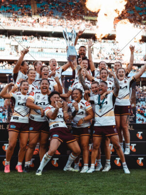 Brisbane Broncos NRLW Premiers Collage 6" x 8" Photo Print
