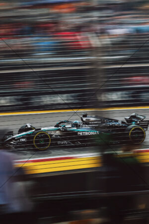 George Russell Mercedes At Speed On Track 6" x 4" Photo Print