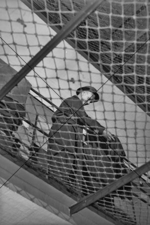 Parramatta Gaol Officer On Stairs Behind Safety Net 6" x 4" Photo Print