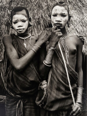 Ethiopia Surma Youths With White Masks 6" x 4" Photo Print