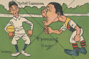 1906 Red Nolan Football Expressions A Promising Player 6" x 4" Photo Print