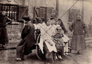 Beijing Street Scene Women On Handcart c1900 6" x 4" Photo Print