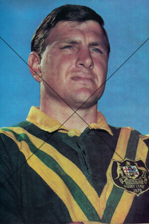 Ron Coote Australia Rugby League 1970 6" x 4" Photo Print