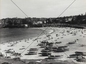 Coogee Beach Boats and Swimmers 1960s 6" x 4" Photo Print