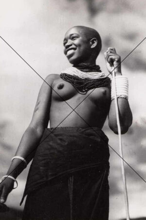 Ruanda Tribal Woman with Beads 6" x 4" Photo Print