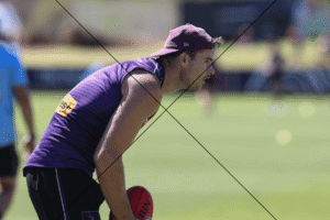 Sean Darcy Fremantle Ruckman Training 6" x 4" Photo Print