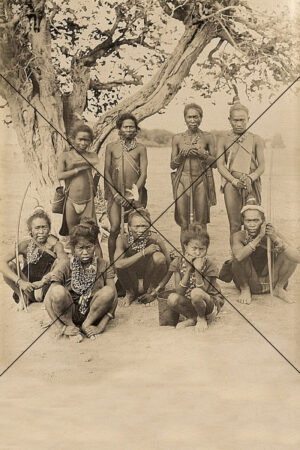 Indigenous People of Burma Group Portrait 6" x 4" Photo Print