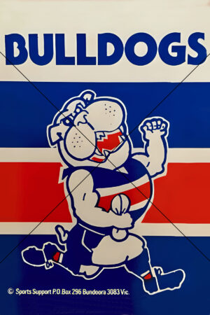 Footscray Bulldogs Mascot 1983 Sticker 6" x 4" Photo Print