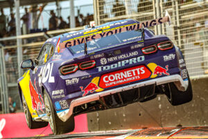 V8 Supercars - Broc Feeney Red Bull Camaro Launches Over Kerb 6" x 4" Photo Print