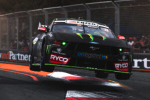 V8 Supercars - Cam Waters Monster Mustang Flying Front View 6" x 4" Photo Print