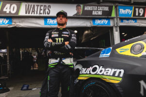 V8 Supercars - Cam Waters Stands Beside Monster Mustang 6" x 4" Photo Print