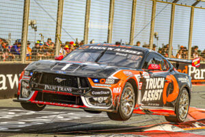 V8 Supercars - Ryan Wood Truck Assist Mustang Jumps Kerb 6" x 4" Photo Print