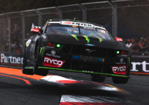 Cam Waters Monster Mustang Airborne Front View A4 Poster Print