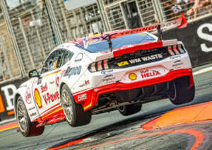 Will Davison Shell V-Power Mustang Airborne A4 Poster Print