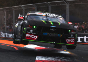 Cam Waters Mustang Launches Over Kerb Adelaide A3 Photo Print