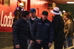 Chris Waller Stable Discuss Early Morning Trials 6" x 4" Photo Print