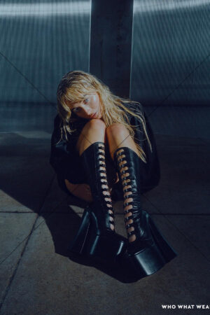 Sabrina Carpenter Lace Up Platform Boots Moody Portrait 6" x 4" Photo Print