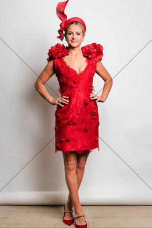 Michelle Payne Red Lace Racewear Outfit 6" x 4" Photo Print