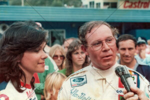 Allan Moffat Pit Interview With Crowd 6" x 4" Photo Print