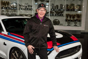Allan Moffat With Mustang And Trophies 6" x 4" Photo Print