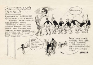 Essendon v Carlton Stockdale Nine Goals Saturdays Doings A3 Poster Print