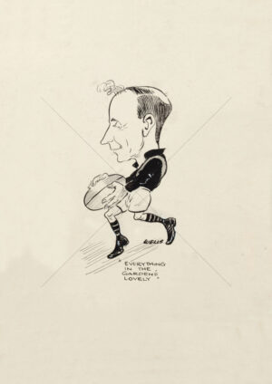 Essendon Player Everything In The Gardens Lovely Cartoon A3 Poster Print