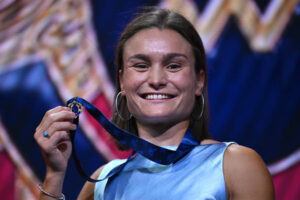 Ash Riddell AFLW Medal Celebration Close Up 6" x 4" Photo Print