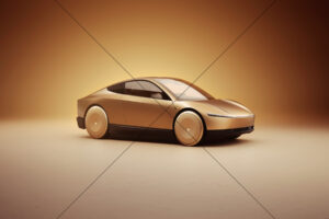 Tesla Cybercab Studio Three Quarter Front View 6" x 4" Photo Print
