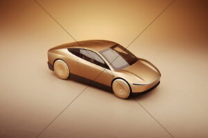 Tesla Cybercab Studio High Front Angle View 6" x 4" Photo Print