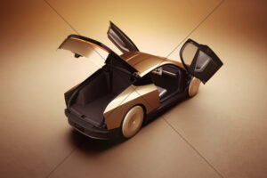 Tesla Cybercab Studio Hatch And Doors Open 6" x 4" Photo Print