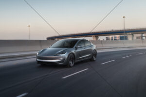 Tesla Model 3 Performance Grey City Dusk 6" x 4" Photo Print