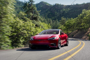 Tesla Model S Charging At Modern Home 6" x 4" Photo Print