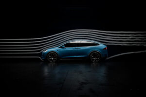 Tesla Model X Wind Tunnel Profile 6" x 4" Photo Print