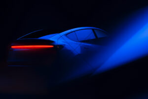 Tesla Model Y Studio Rear Light Trail 6" x 4" Photo Print
