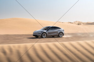 Tesla Model Y Desert Dune Drift 6" x 4" Photo Print